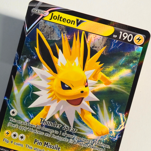 Jolteon V SWSH151 Full Art Black Star Promo – Sword & Shield – Near Mint – English