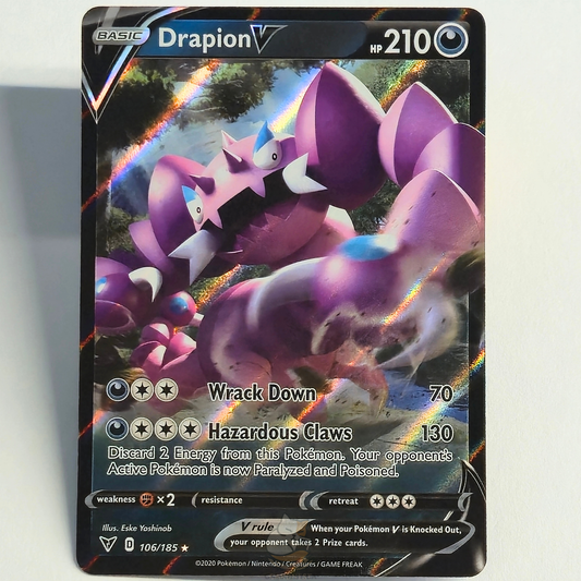 Drapion V 106/185 Full Art Ultra Rare – Vivid Voltage – Near Mint – English