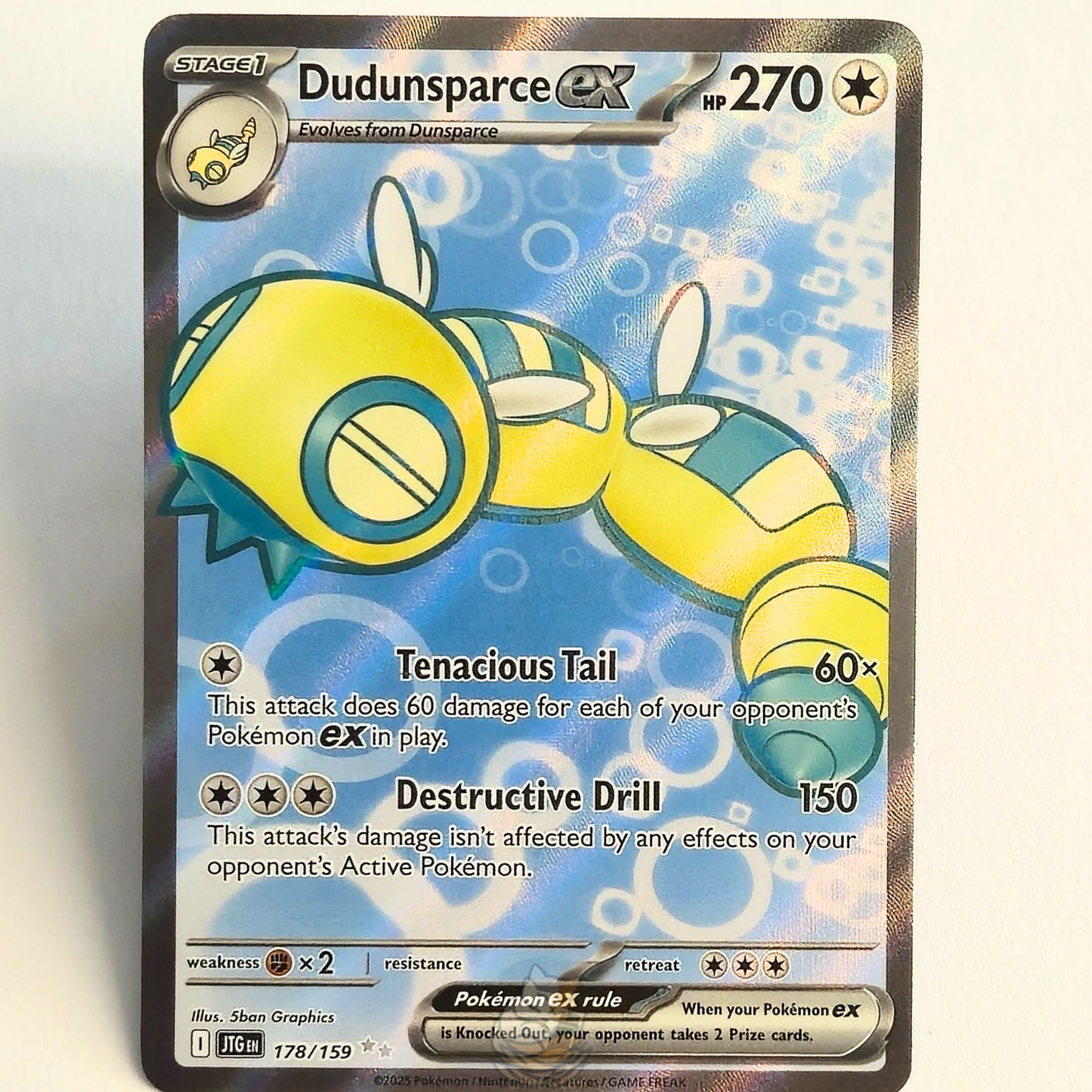 Dudunsparce ex 178/159 Full Art Ultra Rare – Journey Together – Near Mint – English