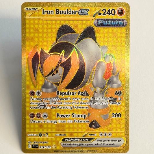 Iron Boulder ex 217/162 Full Art Hyper Rare – Temporal Forces – Near Mint – English