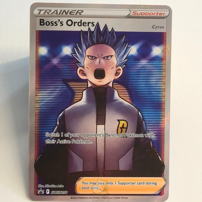Boss's Orders SWSH251 Full Art Trainer Black Star Promo – Sword & Shield Promo – Near Mint – English