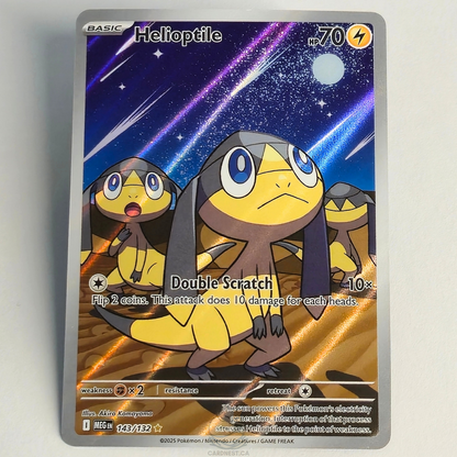 Helioptile 143/132 Full Art Illustration Rare – Mega Evolution – Near Mint – English