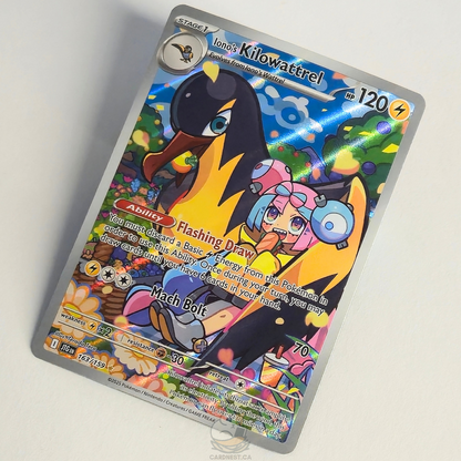 Iono's Kilowattrel 163/159 Full Art Illustration Rare – Journey Together – Near Mint – English