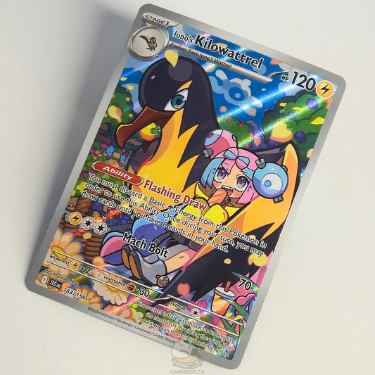 Iono's Kilowattrel 163/159 Full Art Illustration Rare – Journey Together – Near Mint – English