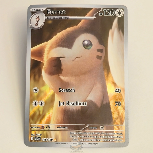 Furret 168/159 Full Art Illustration Rare – Journey Together – Near Mint – English