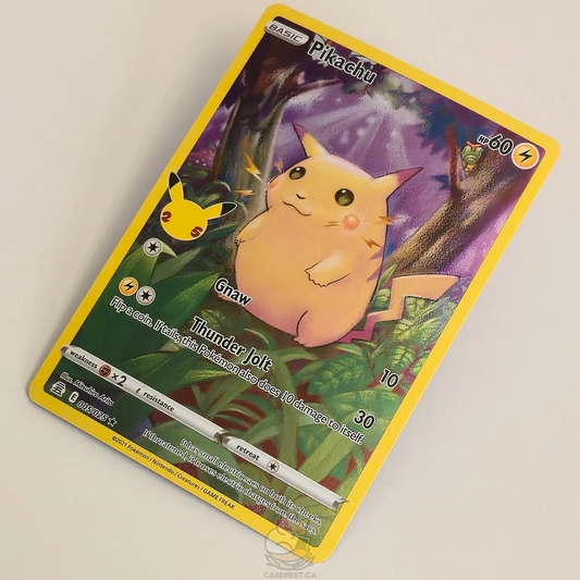 Pikachu 005/025 25th Anniversary Edition Holo Full Art – Celebrations – Near Mint – English