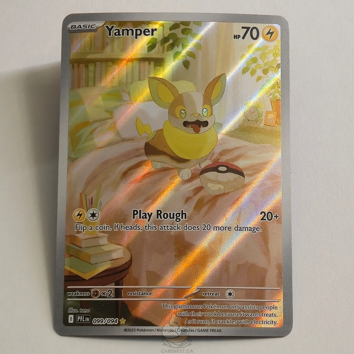 Yamper 099/094 Full Art Illustration Rare – Phantasmal Flames – Near Mint – English