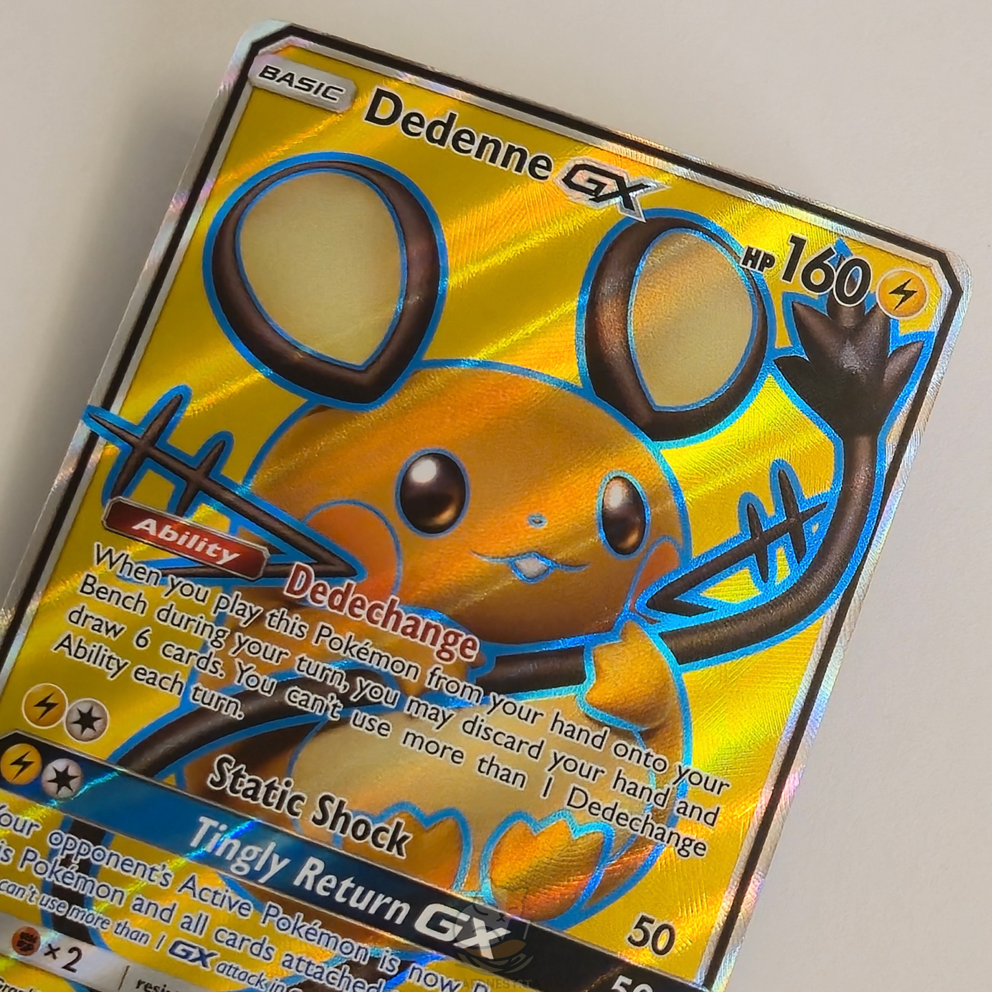 Dedenne Gx 195/214 Full Art Ultra Rare – Unbroken Bonds – Near Mint – English