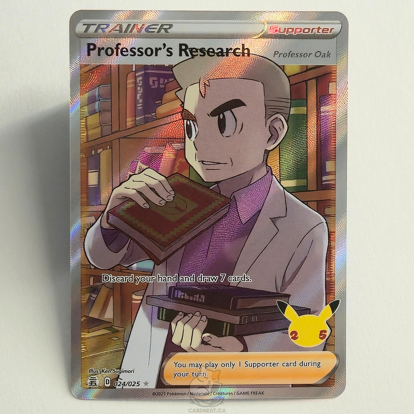 Professor's Research 024/025 Full Art Trainer Ultra Rare – Celebrations – Near Mint – English