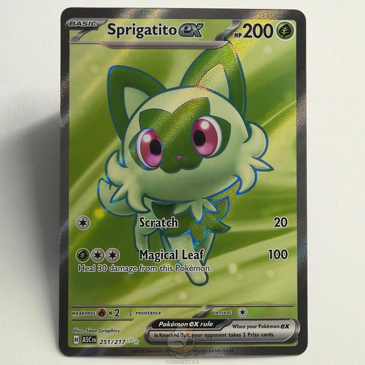 Sprigatito Ex 251/217 Full Art Ultra Rare – Ascended Heroes – Near Mint – English