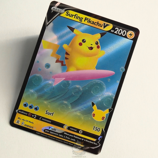 Surfing Pikachu V 008/025 Full Art Ultra Rare – Celebrations – Near Mint – English