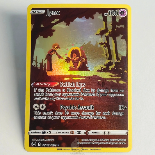 Jynx TG04/TG30 Trainer Gallery Ultra Rare – Silver Tempest – Near Mint – English