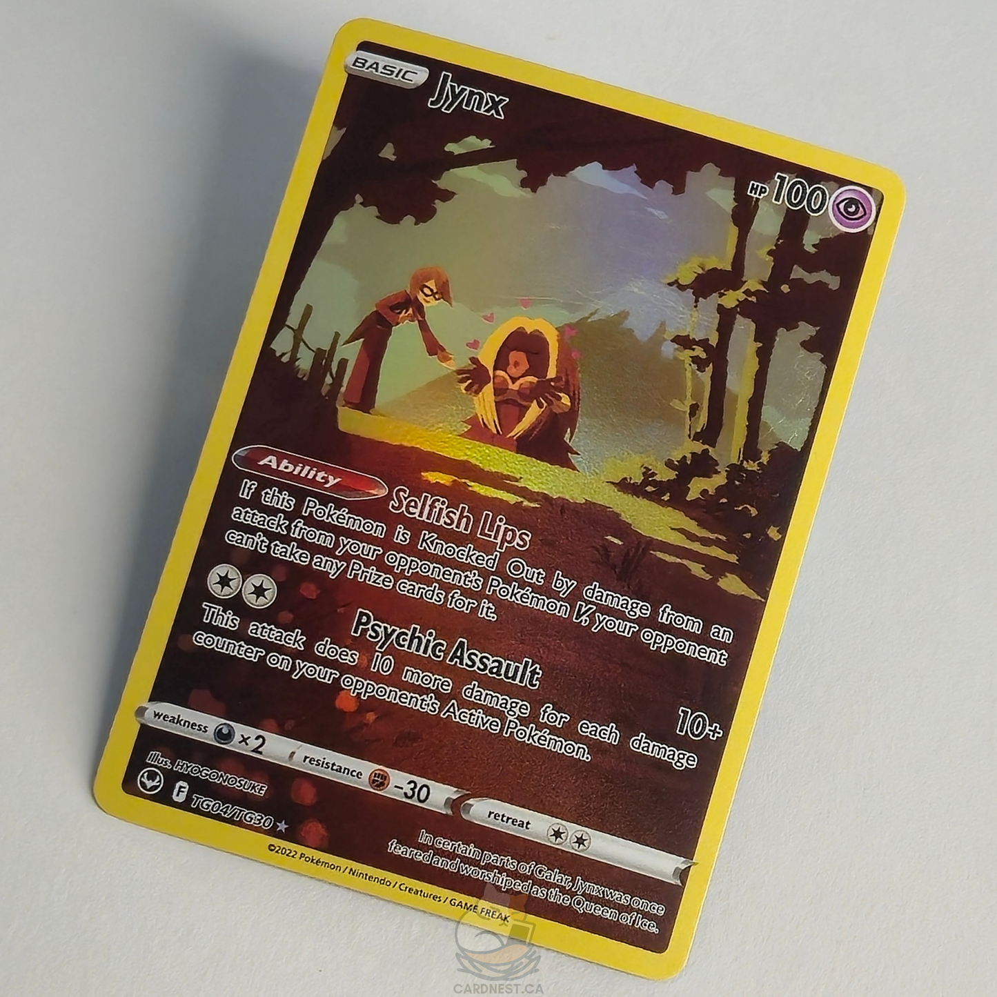 Jynx TG04/TG30 Trainer Gallery Ultra Rare – Silver Tempest – Near Mint – English