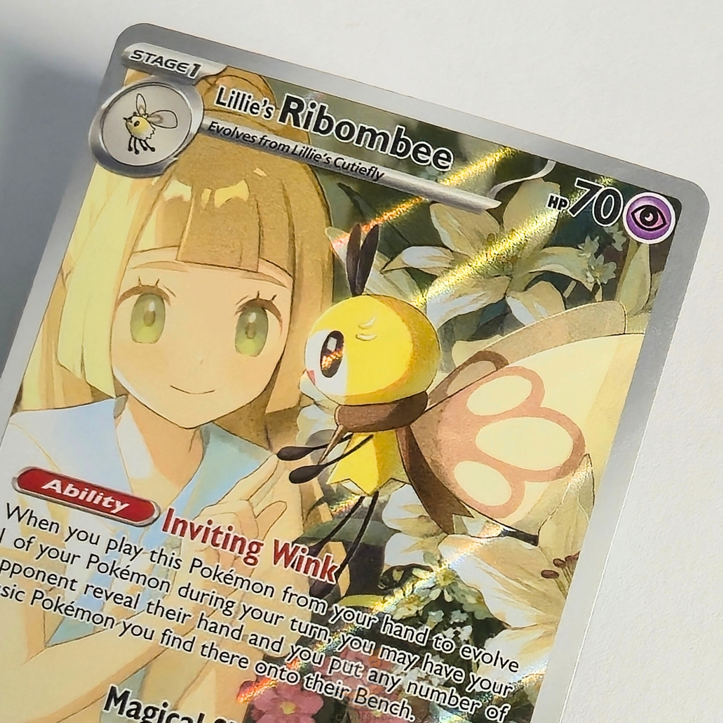Lillie's Ribombee 164/159 Full Art Illustration Rare – Journey Together – Near Mint – English