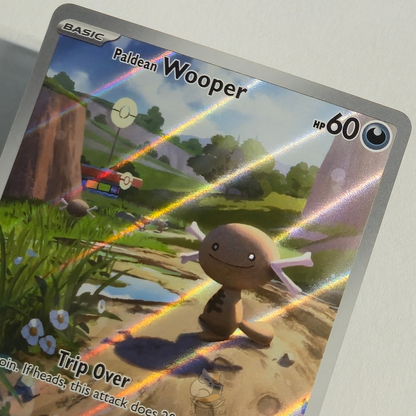 Paldean Wooper 102/094 Full Art Illustration Rare – Phantasmal Flames – Near Mint – English