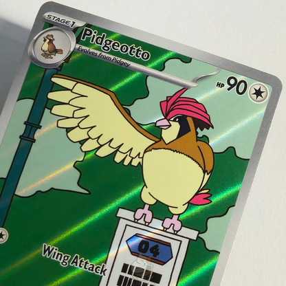 Pidgeotto 208/197 Full Art Illustration Rare – Obsidian Flames – Near Mint – English