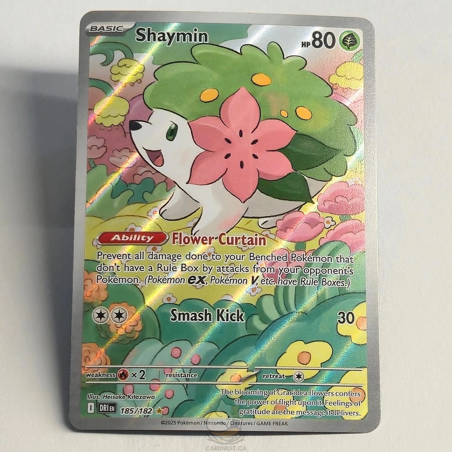 Shaymin 185/182 Full Art Illustration Rare – Destined Rivals – Near Mint – English