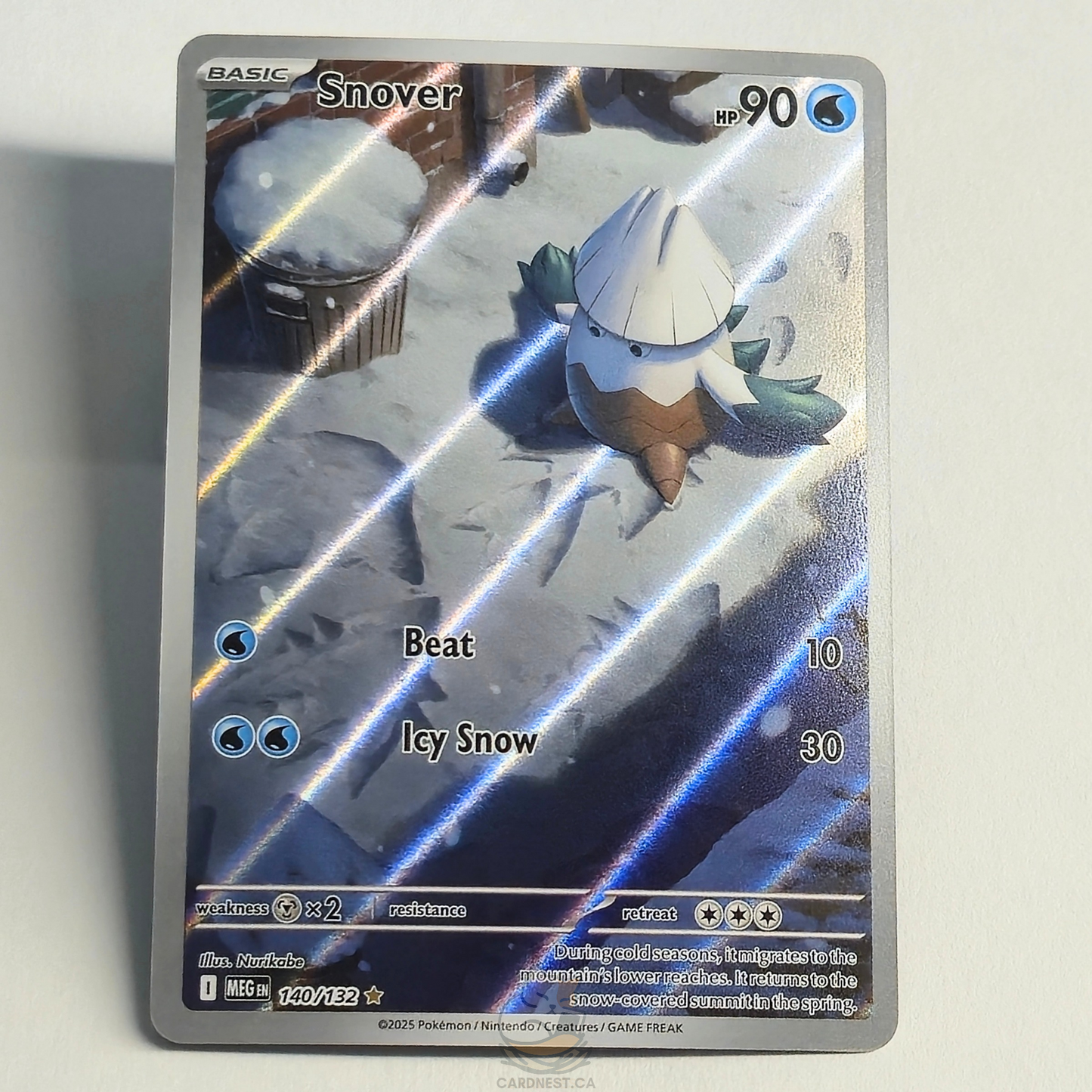 Snover 140/132 Full Art Illustration Rare – Mega Evolution – Near Mint – English