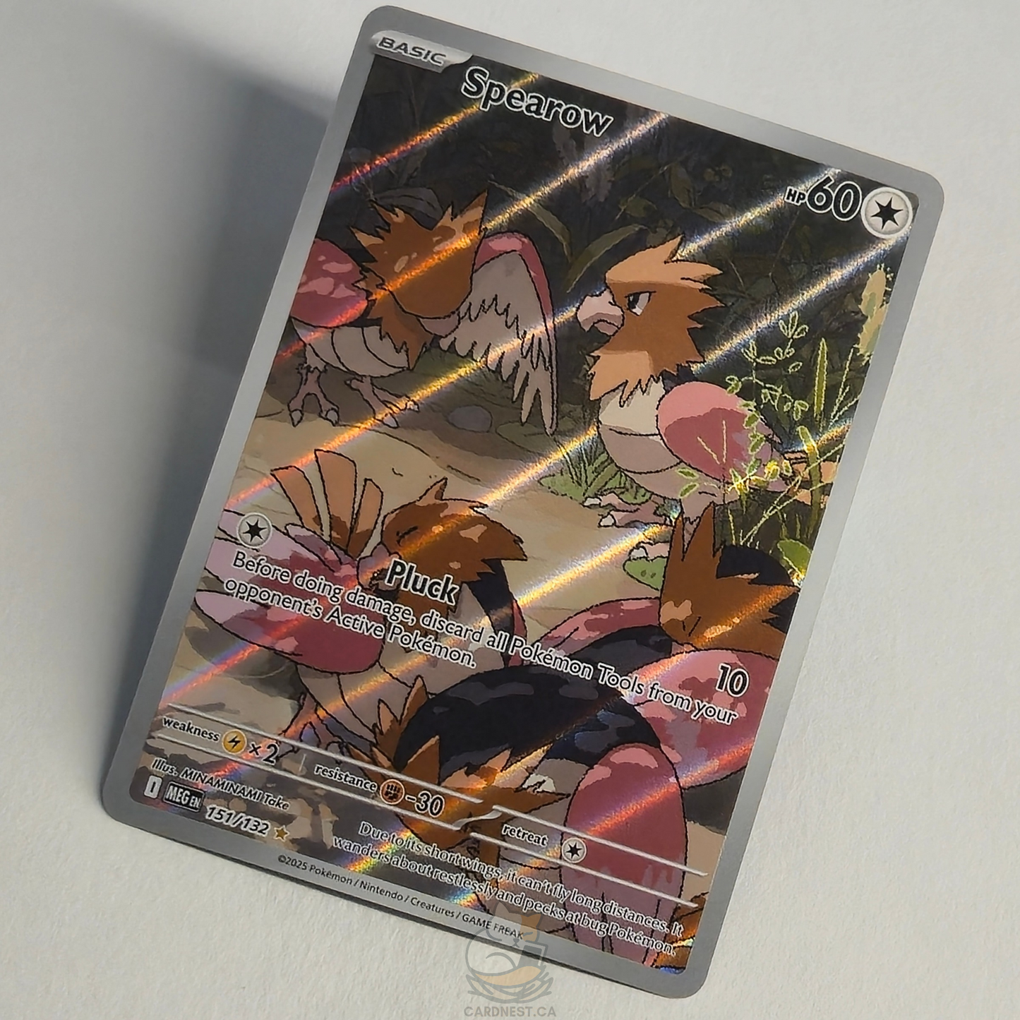 Spearow 151/132 Full Art Illustration Rare – Mega Evolution – Near Mint – English