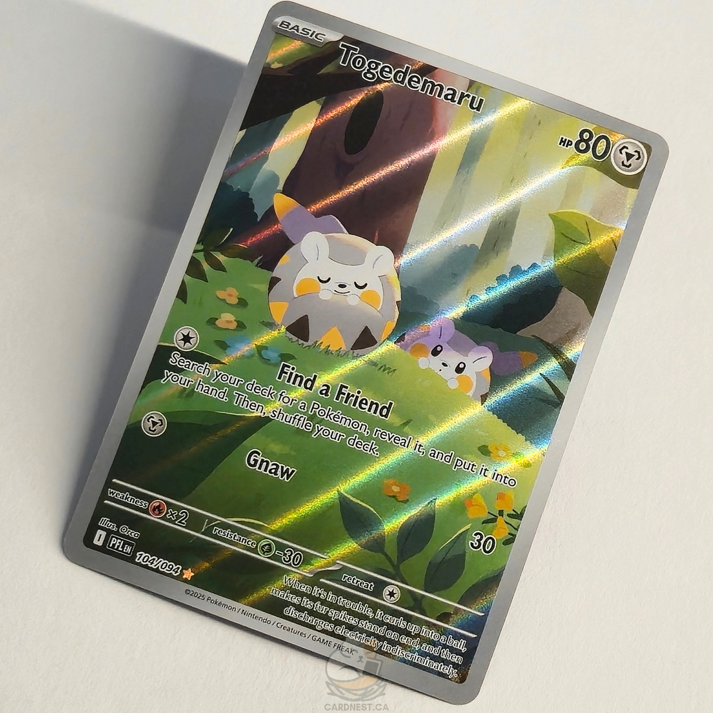 Togedemaru 104/194 Full Art Illustration Rare – Phantasmal Flames – Near Mint – English