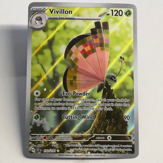 Vivillon 193/191 Full Art Illustration Rare – Surging Sparks – Near Mint – English