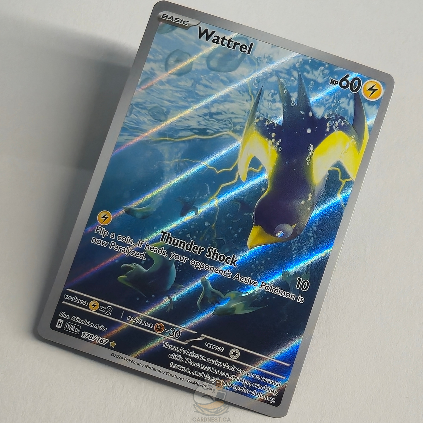Wattrel 178/167 Full Art Illustration Rare – Twilight Masquerade – Near Mint – English