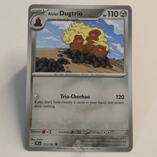 Alolan Dugtrio 123/191 – Surging Sparks – Near Mint – English