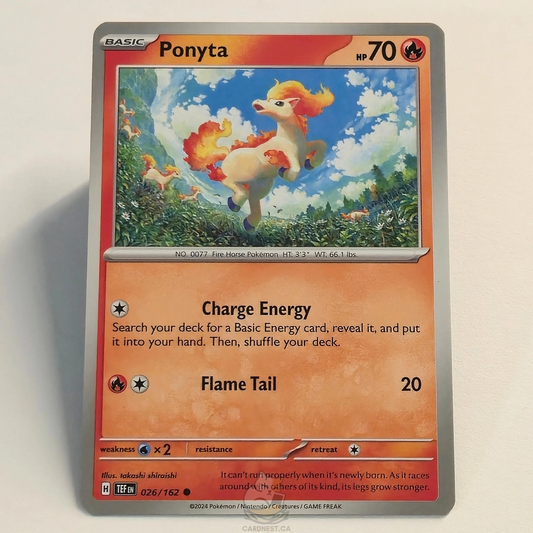 Ponyta 026/162 – Temporal Forces – Near Mint – English