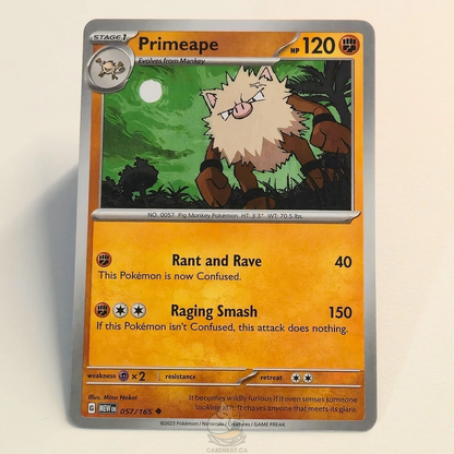 Primeape 057/165 – Scarlet & Violet 151 – Near Mint – English