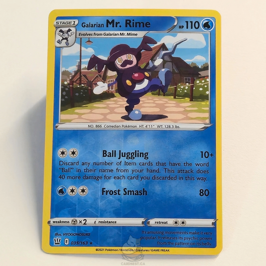 Galarian Mr. Rime 035/163 Reverse Holo – Battle Styles – Near Mint – English