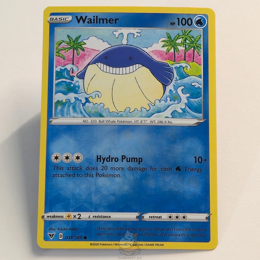 Wailmer 031/185 Reverse Holo – Vivid Voltage – Near Mint – English