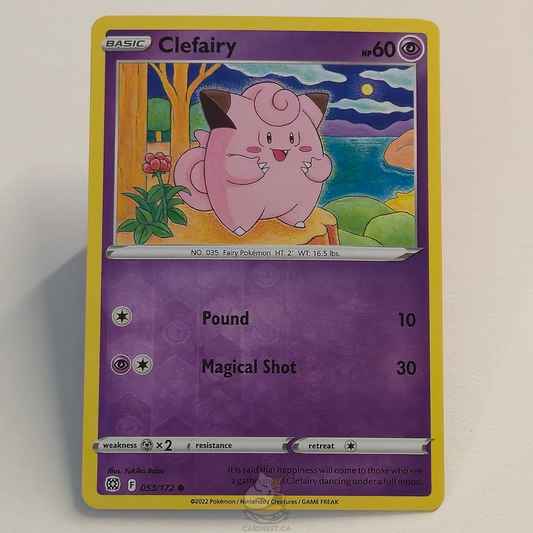 Clefairy 053/172 Reverse Holo – Brilliant Stars – Near Mint – English
