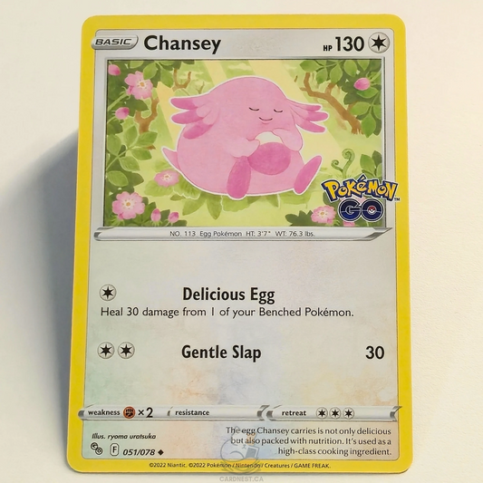 Chansey 051/078 – Pokémon Go – Near Mint – English