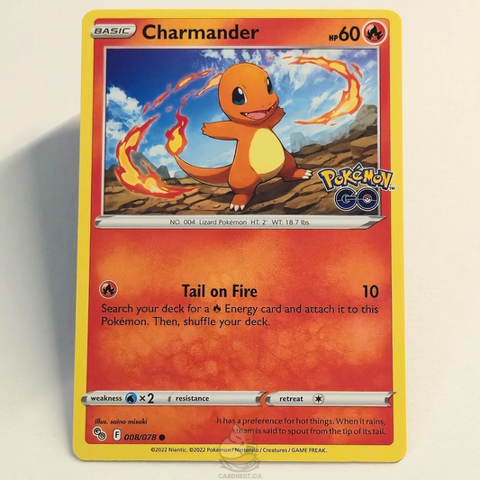 Charmander 008/078 – Pokémon Go – Near Mint – English