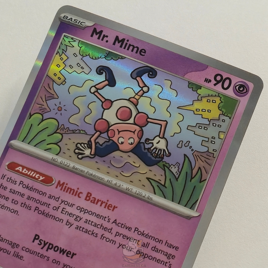 Mr. Mime 122/165 Holo – Scarlet & Violet 151 – Near Mint – English