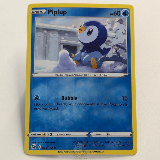 Piplup 035/172 Reverse Holo – Brilliant Stars – Near Mint – English
