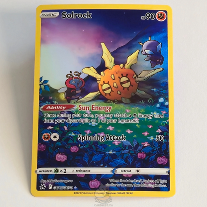 Solrock GG15/GG70 Holo – Crown Zenith Galarian Gallery – Near Mint – English