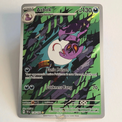 Arbok 176/162 Full Art Illustration Rare – Temporal Forces – Near Mint – English