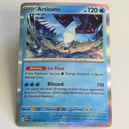 Articuno 144/165 Holo – Scarlet & Violet 151 – Near Mint – English