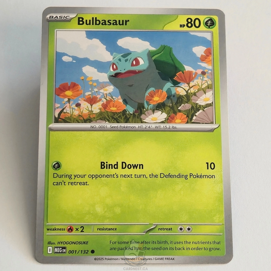 Bulbasaur 001/132 – Mega Evolution – Near Mint – English