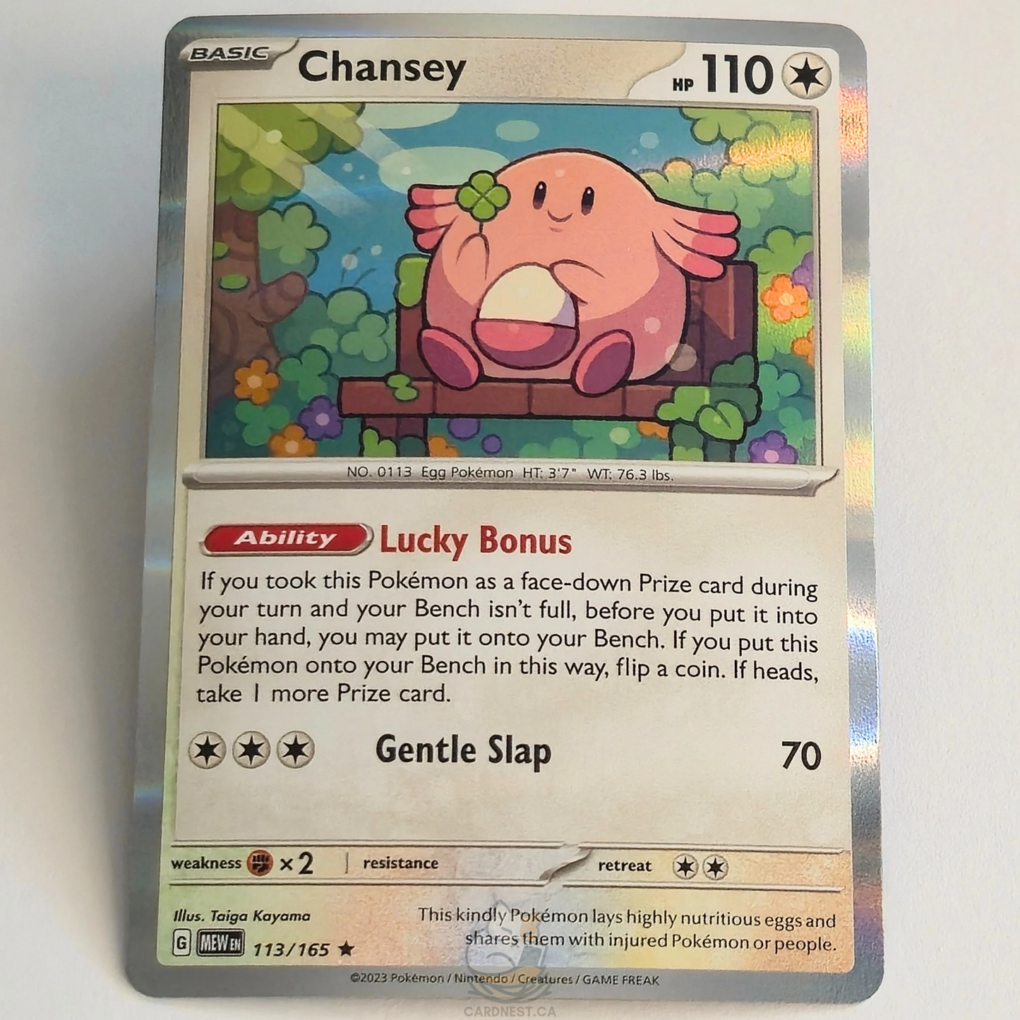 Chansey 113/165 Holo – Scarlet & Violet 151 – Near Mint – English