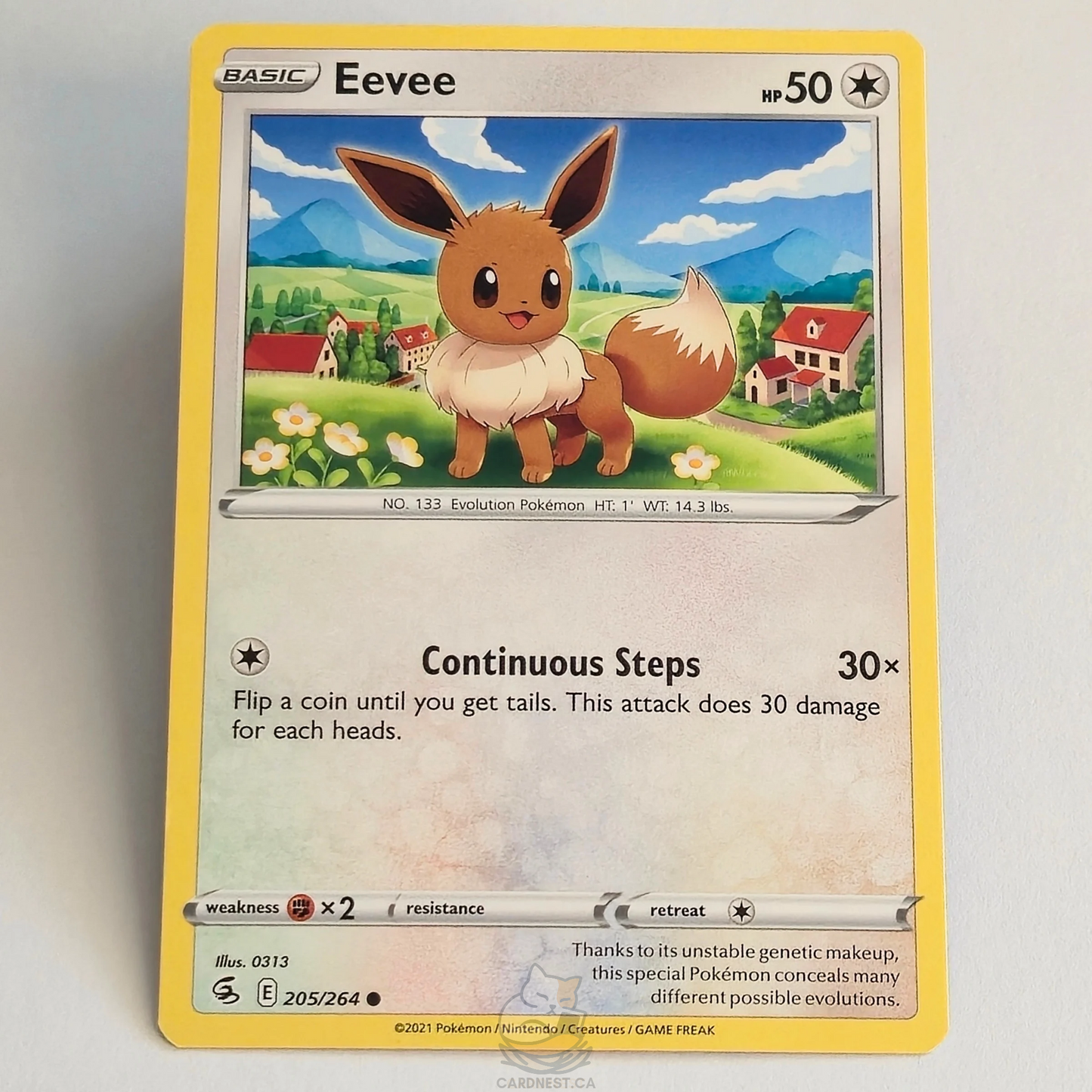 Eevee 205/264 – Fusion Strike – Near Mint – English
