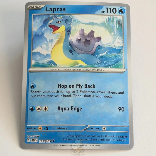 Lapras 131/165 Reverse Holo – Scarlet & Violet 151 – Near Mint – English