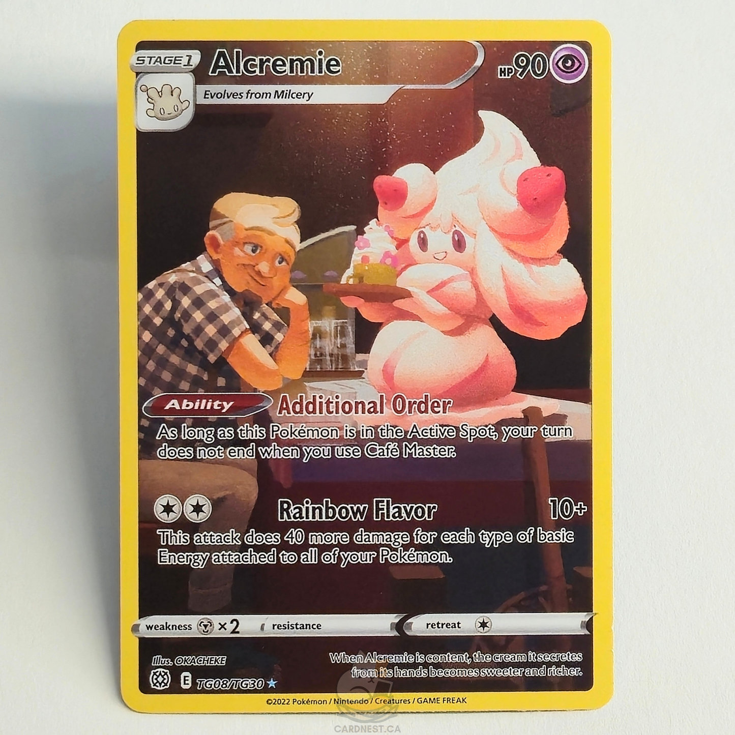 Alcremie TG08/TG30 Trainer Gallery Ultra Rare – Brilliant Stars – Near Mint – English