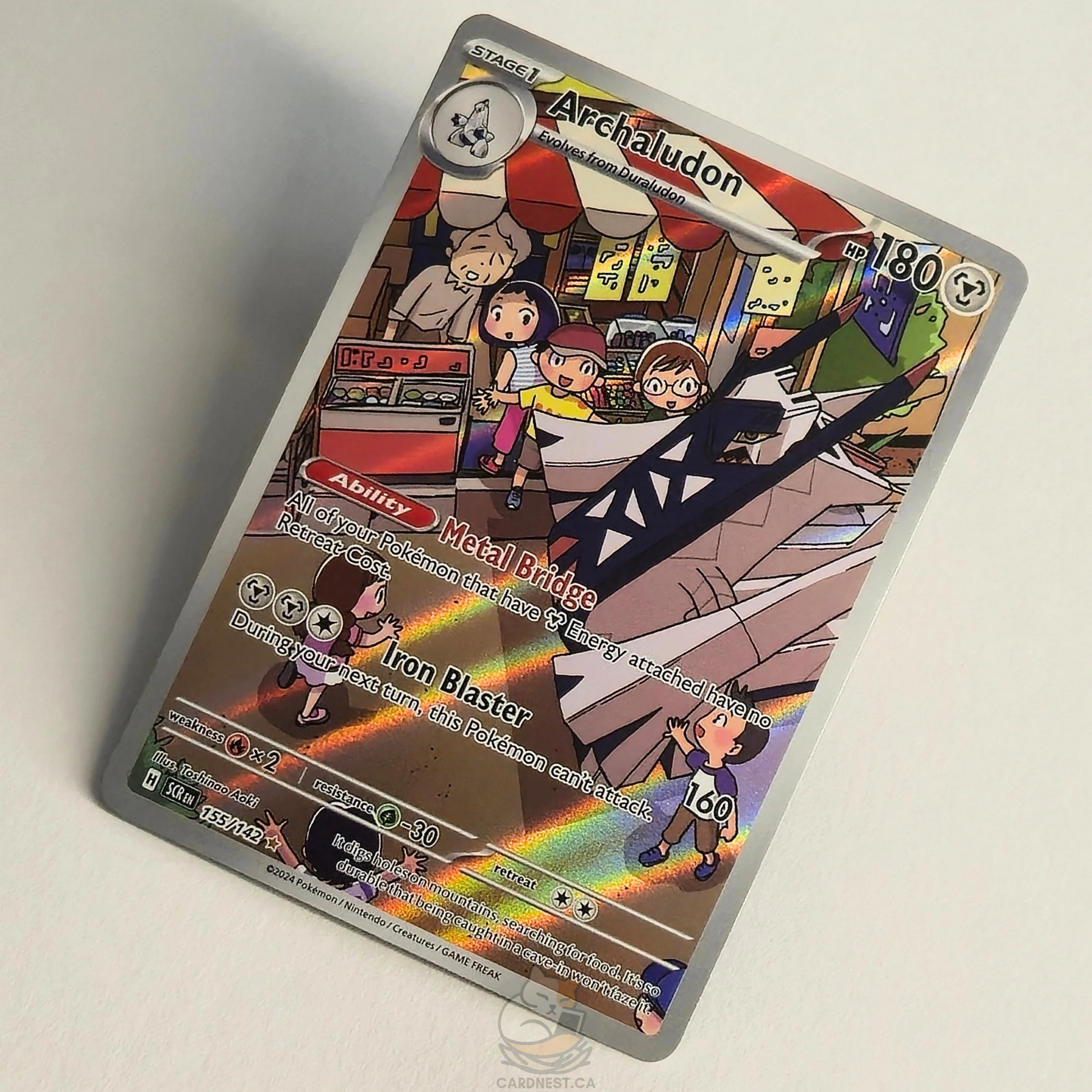 155 142 pokemon card Archaludon 155/142 Full Art Illustration Rare – Stellar Crown – Near M – CardNest
