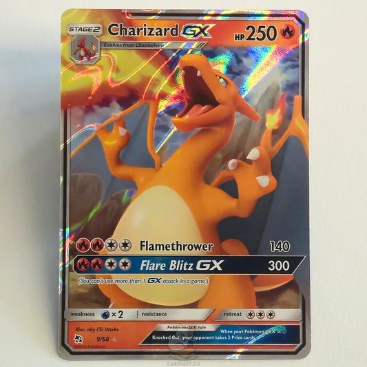 Charizard GX 9/68 Full Art Ultra Rare – Hidden Fates – Near Mint – English