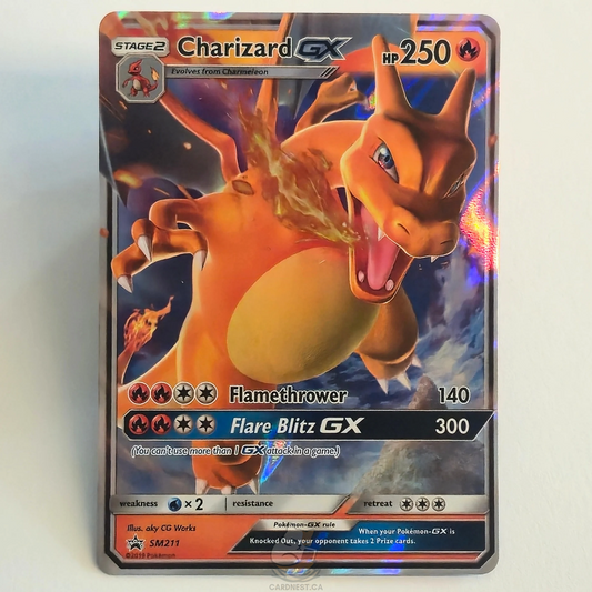 Charizard GX SM211 Full Art Black Star Promo – Sun & Moon – Near Mint – English