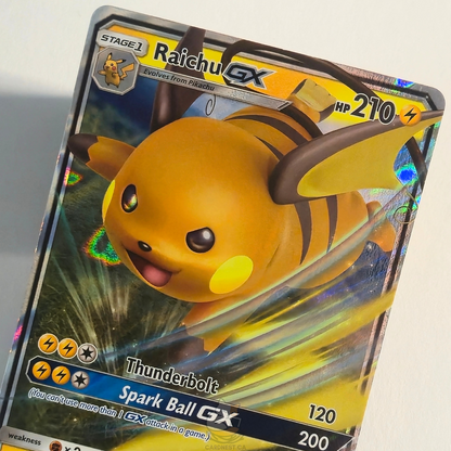 Raichu GX SM213 Full Art Black Star Promo – Sun & Moon – Near Mint – English