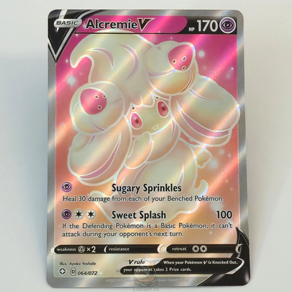 Alcremie V 064/072 Full Art Ultra Rare – Shining Fates – Near Mint – English