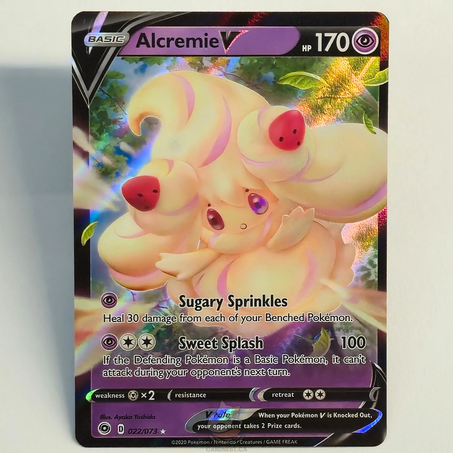 Alcremie V 022/073 Full Art Ultra Rare – Champion's Path – Near Mint – English
